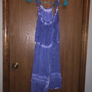 Indigo Tie-Dye Free People Dress - Size Medium